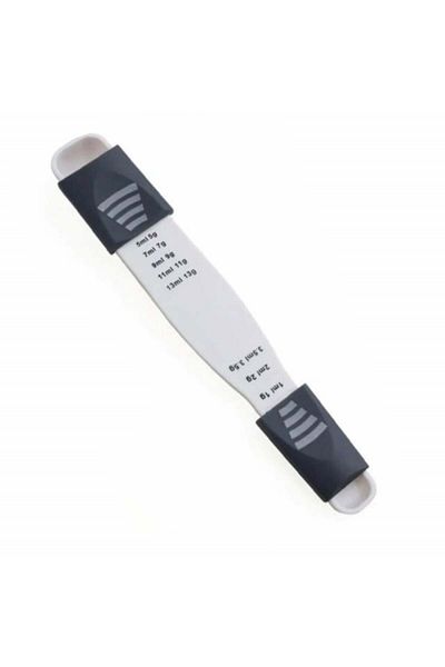 PUFO Lingură de măsurat reglabilă Pufo pentru cântărirea făinii, ceaiului, condimentelor, alb/gri