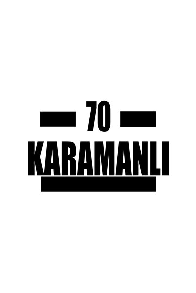 Reysa Tasarım 70 Karamanli Car Sticker 17X17 cm Black