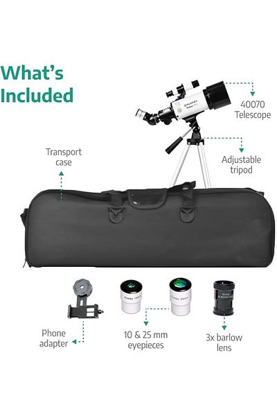 Slokey 40070 Astronomical Telescope, With 16x-120x Magnification For Children And Adults