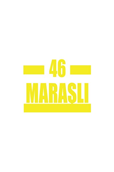 Reysa Tasarım 46 Maras Car Sticker 17X17 cm Yellow