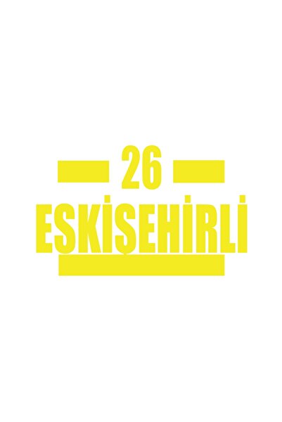 Reysa Tasarım 26 ملصق سيارة اقتصادي 17x17 سم أصفر