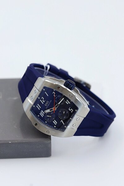 Grand Romanson Romanson Navy Blue Silicone Cord Men Wrist Watch Asw123-I1399Gr