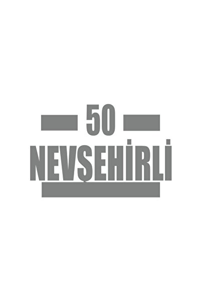 Reysa Tasarım 50 Nevşehirli Car Sticker 17X17 cm Gray