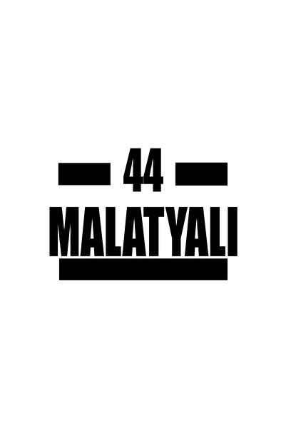 Reysa Tasarım 44 Malatya Car Sticker 17X17 cm Black