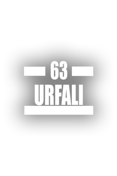 Reysa Tasarım 63 ملصق سيارة أورفا 17x17 سم أبيض