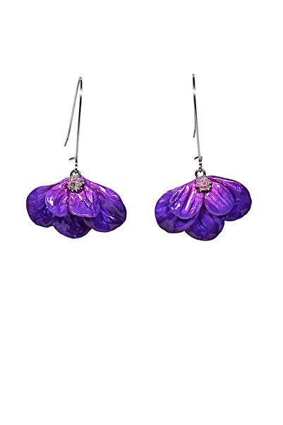 NARRU Cercei NARRU lucrati manual, candelabru, in forma de floare, Milena 27