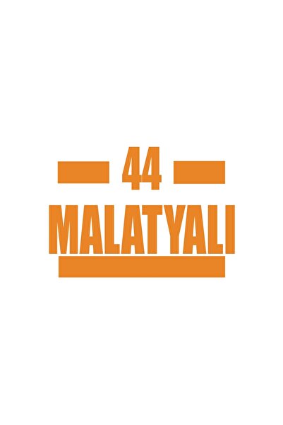 Reysa Tasarım 44 Malatya Car Sticker 17X17 cm Orange