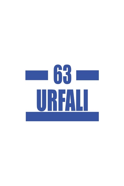 Reysa Tasarım 63 ملصق سيارة أورفا 17x17 سم أزرق