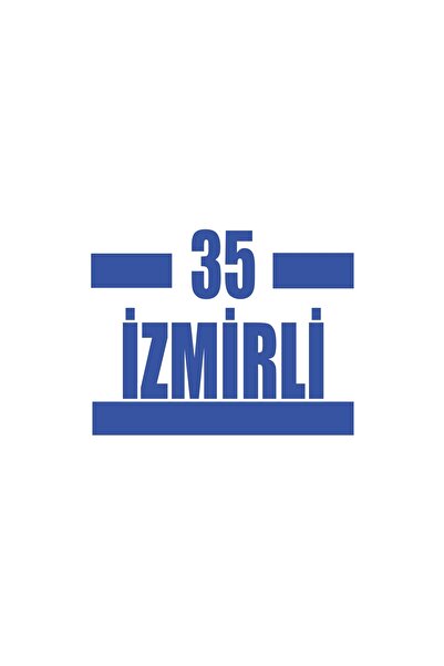 Reysa Tasarım 35 ملصق سيارة إزمير 17x17 سم أزرق