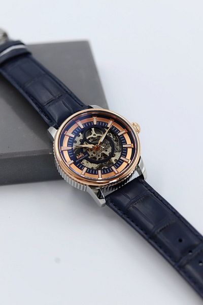 Grand Romanson Romanson Automatic Movement Leather Band Men Wrist Watch Asw123-I1396Gr