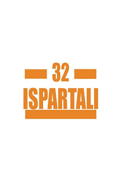 Reysa Tasarım 32 Isparta Car Sticker 17X17 cm Orange