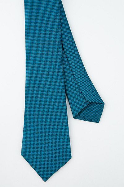 SIRRI Elegant Textured Tie & Handkerchief Set for Men 14 Years and Above (6X150Cm)
