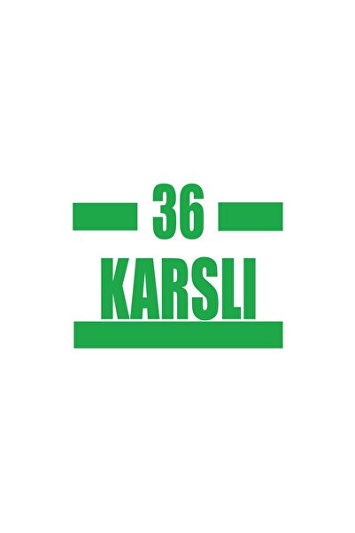 Reysa Tasarım 36 Car Sticker 17X17 cm Green