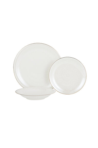 Madame Coco Linda 6 Kişilik 18 Parça Yemek Takımı - Beyaz