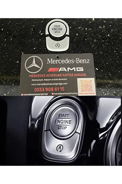 kaytaz Mercedes Star Stop Key Cover Chrome W118 W177 W247 X247 H247