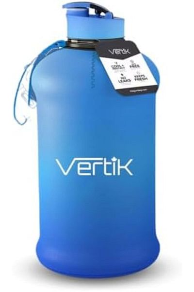 Vertik Sports Water Bottle (2.2 Liter) | Half Gallon | Hydro Jug, Large Reusable Bottles | Eco-Friendly, BP