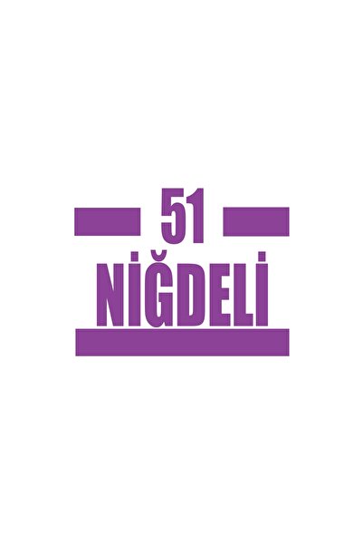 Reysa Tasarım 51 ملصق سيارة نيجدي 17x17 سم أرجواني