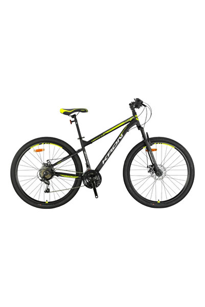 Kron VORTEX 4.0 - 26" MTB - 14' - 21 Vites - M.DISC - Mat Siyah-Gri/Neon Sarı #KRN25-007