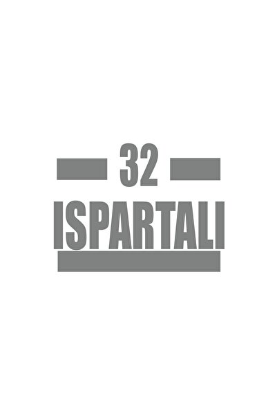 Reysa Tasarım 32 ملصق سيارة Isparta مقاس 17x17 سم رمادي