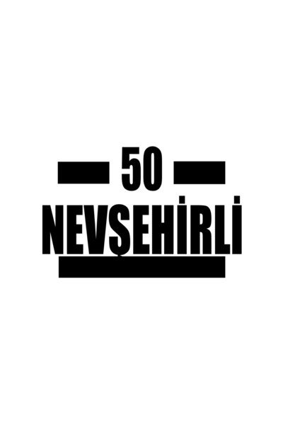 Reysa Tasarım 50 Nevşehirli Car Sticker 17X17 cm Black