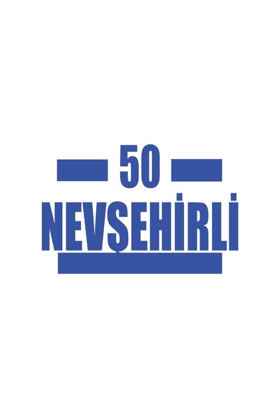 Reysa Tasarım 50 Nevşehirli Car Sticker 17X17 cm Blue