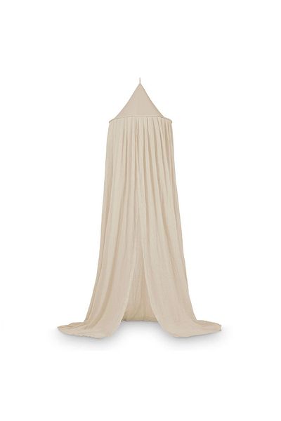 BearTop Copertină pentru copii, BathVision Happy 226X260, pentru pat/loc de joacă pentru copii, crem
