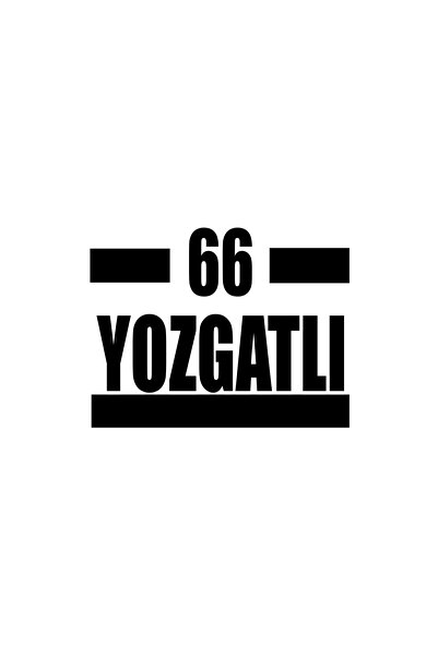 Reysa Tasarım 66 ملصق سيارة يوزجات 17x17 سم أسود