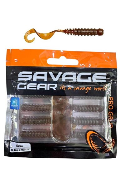 Savage Gear Pro Grub 5cm 0.8gr LRF Silikon Yem 8 Adet Motoroil