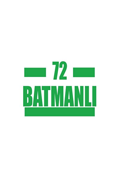 Reysa Tasarım 72 Batman Car Sticker 17X17 cm Green