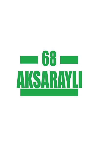 Reysa Tasarım 68 Aksaraylı Car Sticker 17X17 cm Green