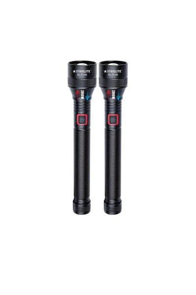 Generic STARKLITE Zoom Flashlight 2-Pack, 12000mAh Battery, 2000M Range, Laser LED