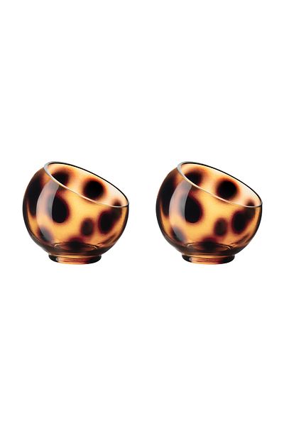 Madame Coco Set of 2 Small Bowls - Brown