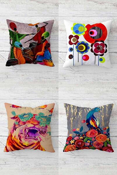 MENTEŞ HOME Leopar Африканська жінка Богемський візерунок Подушка з приховано...