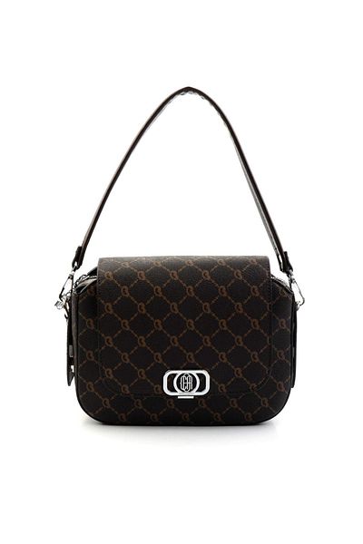 Bambi Καφέ Γυναικεία Τσάντα Messenger C06636431451
