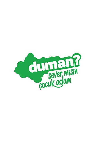 Reysa Tasarım ملصق سيارة Smoke Do You Love It للأطفال مقاس 17 × 17 سم باللون ...