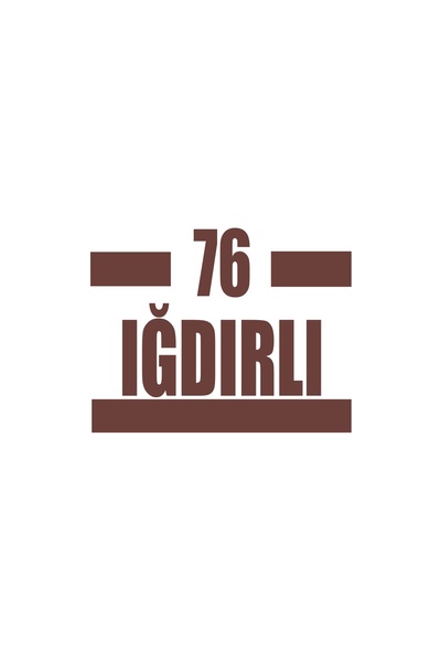 Reysa Tasarım 76 ملصق سيارة إبرة مقاس 17x17 سم بني