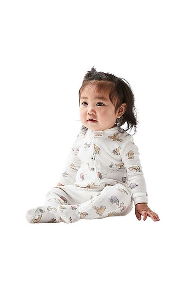 Babies Design Store Organic Unisex Zippered Baby Rompers