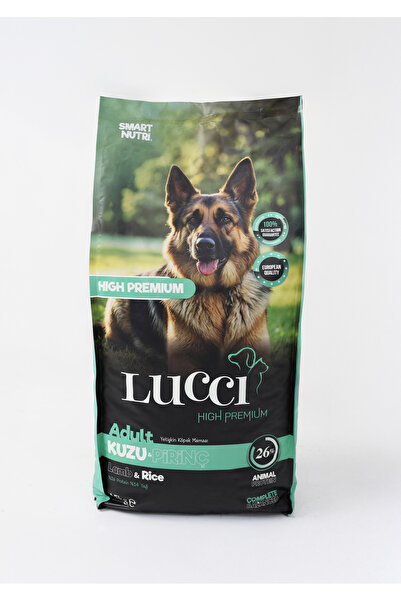 lucci Kuzu Etli Köpek Maması 15Kg - Yüksek Protein, Düşük Tahıl - %26 Protein...