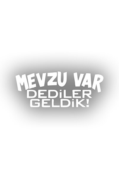 Reysa Tasarım ملصق سيارة We Came We Came مقاس 17 × 17 سم باللون الأبيض