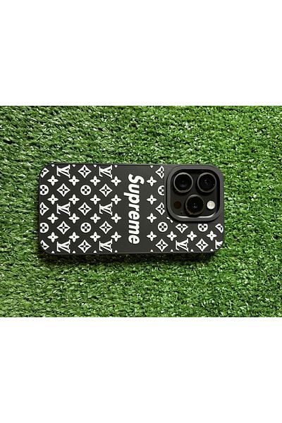 Supreme Phone case compatible with iPhone 13 SUPREME, black and white