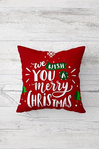 MENTEŞ HOME Комплект калъфки за възглавници за диван с цип и скрит цип за Дядо Коледа, Весела Коледа и Нова година (4 бр.)