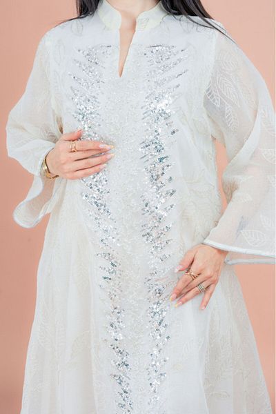 IKKXA Pearl and Pattern Elegance Jalabiya
