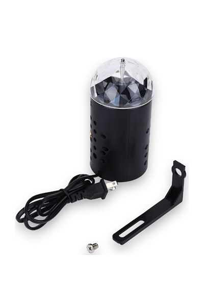 HOZRO Lampa de Scena LED RGB 3W HOZRO, Design Compact, Carcasa din Plastic, 15x7 cm, Cu Priza US, Iluminar