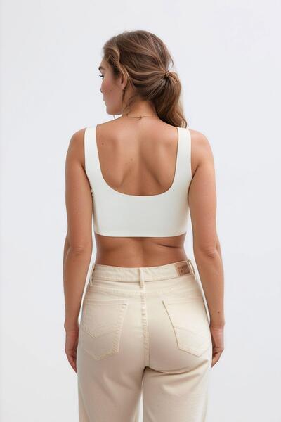 Cottonhill Cream Stitch-Free laser cut bra with pads women's ghost bra with wave detail