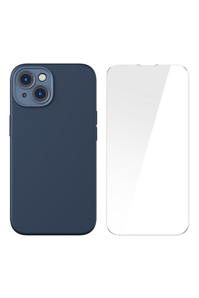 Ally Liquid Silica Gel iPhone 14 6.1 Magsafe Silikon Kilif + Tempered Ekran K...