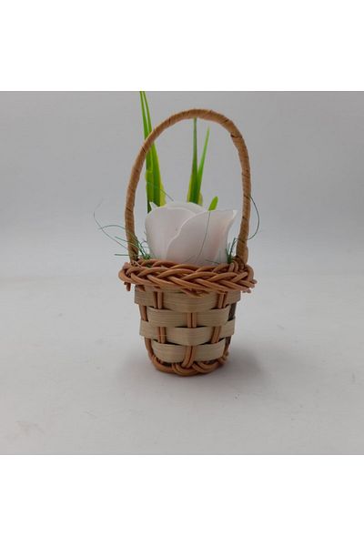 dalimag Aranjament floral deosebit 1 trandafiri cosulet, flori de sapun,