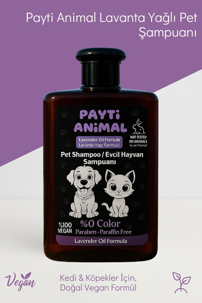 Payti Animal Lavanta Yağlı Pet Şampuanı 500 ml – Kedi & Köpekler İçin, Doğal ...