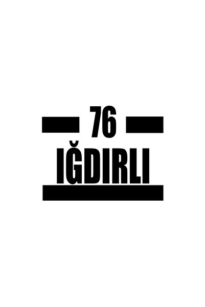 Reysa Tasarım 76 ملصق سيارة إبرة مقاس 17x17 سم أسود