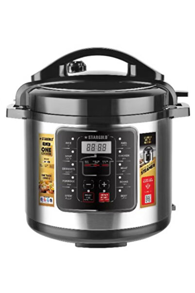 Stargold Digital Electric Pressure Cooker Stainless Steel Body Touch Programm...