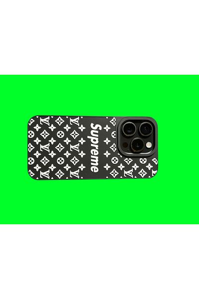 Supreme Phone case compatible with iPhone 14 PRO SUPREME, black and white